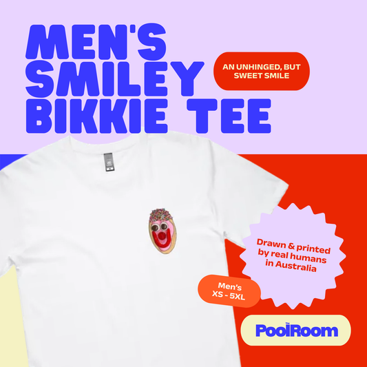 Small smiley bikkie pink icing t-shirt - Mens